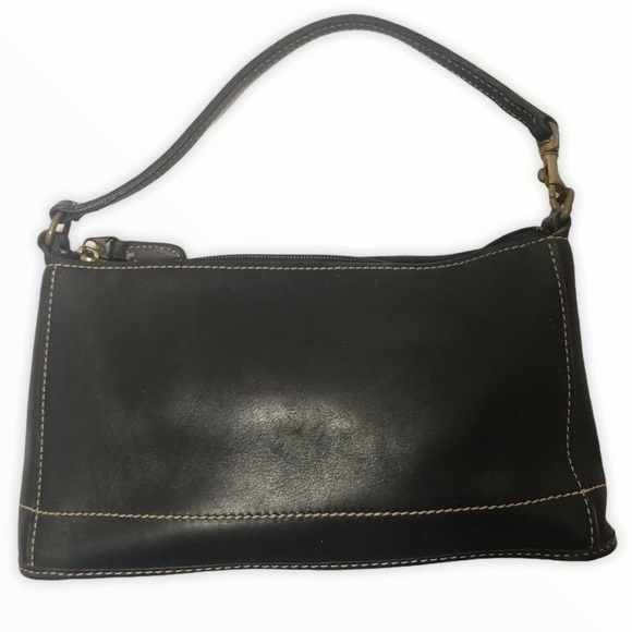 Coach black leather vintage mini bag 9311